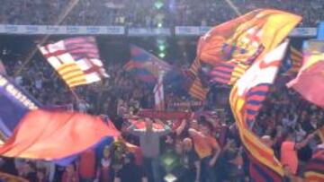 Se vieron saludos fascistas en el Gol Sud del Camp Nou