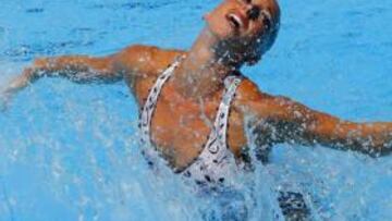 <b>PLATA.</b> La española Gemma Mengual consiguió una nueva plata para la delegación española, que ya suma cinco, en el Mundial de natación de Roma, en una final donde el oro en el ''solo'' libre fue para la rusa Natalia Ishchenko.