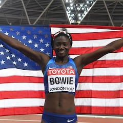 Resumen de la 3ª jornada del Mundial de Atletismo 2017: Bowie triunfa y Thompson decepciona