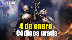 Códigos Free Fire de hoy 4 de enero de 2022; todas las recompensas gratis