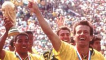 Dunga y Mauro Silva, en el Mundial de 1994.