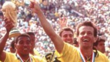 Dunga y Mauro Silva, en el Mundial de 1994.