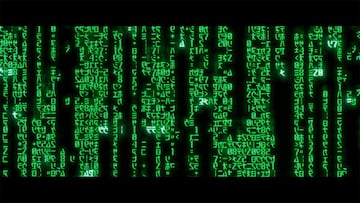 matrix codigo fuente lluvia digital cascada caracteres