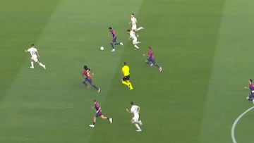Lamine Yamal en modo Messi: jugadota para gol de Raphinha