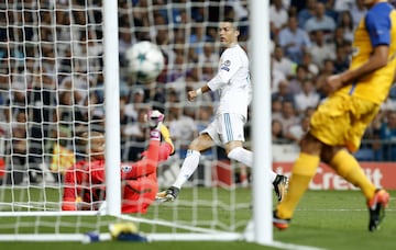 1-0. Cristiano Ronaldo marcó el primer gol.