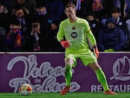 Marc-Andre ter Stegen, capitán del Barcelona, durante el encuentro contra el guadalajara.