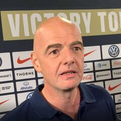 Gianni Infantino llenó de elogios al fútbol femenil y a la USWNT