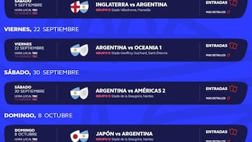 Los Pumas tienen el fixture para el Mundial 2023