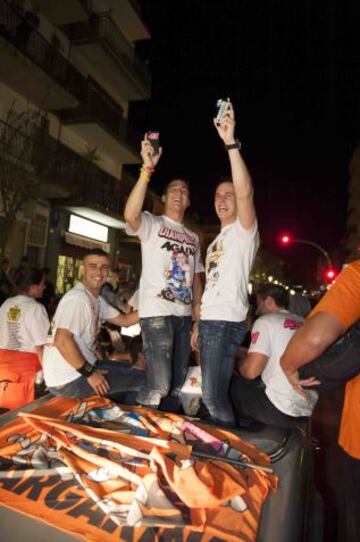 Granollers celebró con Pol Espargaró su titulo como campeón del mundo de Moto2. El piloto disfrutó de un gran recibimiento por las calles de Granollers.