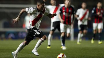 El mediapunta anot&oacute; un gol sensacional en jugada personal para lograr que River convirtiese por fin en el torneo local despu&eacute;s de tres partidos y medio.