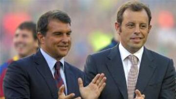 <b>ENFRENTADOS.</b> Las diferencias entre Laporta y Rosell podrían resolverse en los juzgados.