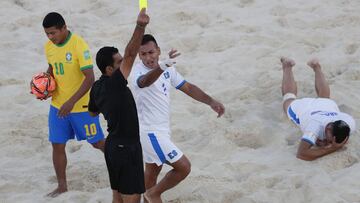 La escuadra salvadore&ntilde;a volvi&oacute; a caer, ahora ante Brasil, en Rusia 2021 y puso en jaque su clasificaci&oacute;n a la siguiente ronda en el Mundial de F&uacute;tbol Playa.