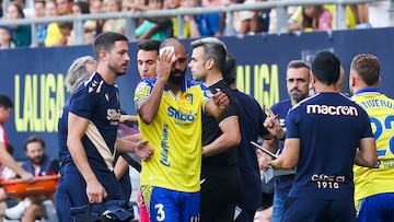 Fali tras el golpe que hizo que tuviese que ser sustituido en la primera mitad frente al Tenerife.