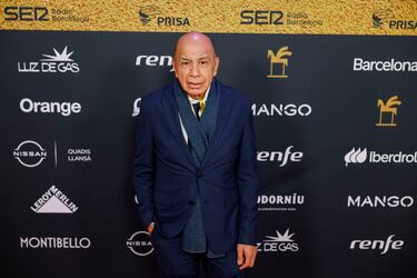 Alberto Mejías posando en la alfombra roja de los Premios Ondas 2025.