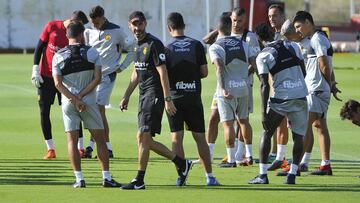 Entrenamiento del Mallorca.