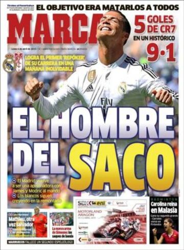 Portadas de la prensa deportiva