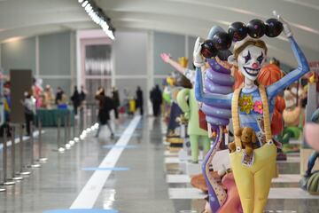 Ninot, en la exposición del Museo de las Ciencias de la Ciudad de las Artes y las Ciencias de Valencia