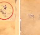 Un piloto español vuela por los aires en una de las imágenes más impactantes del Dakar