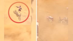 Un piloto español vuela por los aires en una de las imágenes más impactantes del Dakar