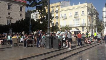 Un seguidor del Celtic, herido al caer de un puente de Valencia intentando hacerse un selfie