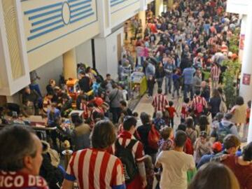 El Atlético celebró el Día del Niño antes del encuentro contra el Villarreal. 