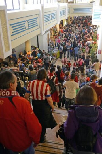 El Atlético celebró el Día del Niño antes del encuentro contra el Villarreal. 