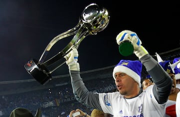 16-12-2012. Bogotá. En el estadio Nemesio Camacho El Campín, Millonarios se coronó como el nuevo campeón de la Liga Postobón II 2012 tras vencer a Medellín. En la foto: Luis Delgado. (Colprensa  Mauricio Alvarado)