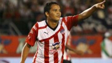 Carlos Bacca marc&oacute; con la camiseta del Junior un total de 73 goles en tres a&ntilde;os.