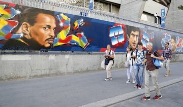 Así es el mural de las leyendas del Parque de los Príncipes