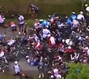 La imprudencia de un espectador cuesta una caída masiva en el Tour