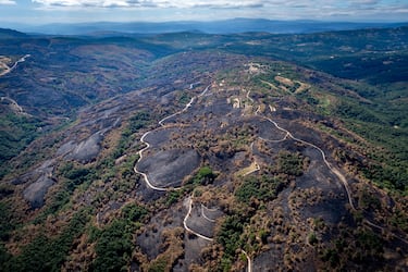 Desde el cielo: así han quedado las zonas afectadas por los incendios de agosto