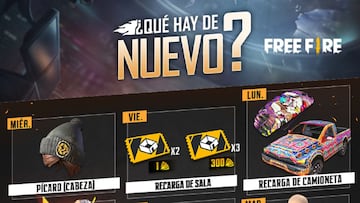Free Fire: agenda semanal del 22 al 28 de septiembre con recarga de sala y ojo relámpago