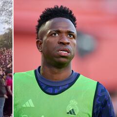Gritos de ‘Vinicius muérete’ entre los aficionados del Barcelona en la previa de Champions
