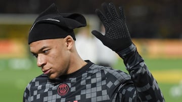 Mbappé, durante un partido del PSG.