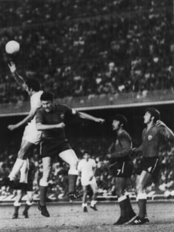 28 de junio de 1970. Esta final enfrentó al Real Madrid y al Valencia. Los madridistas ganaron la Copa del Generalísimo ese año 3-1.
