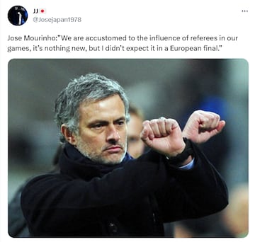 Mou se convierte en el foco de los memes más graciosos tras la final