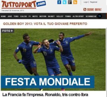 Portadas de la prensa extranjera