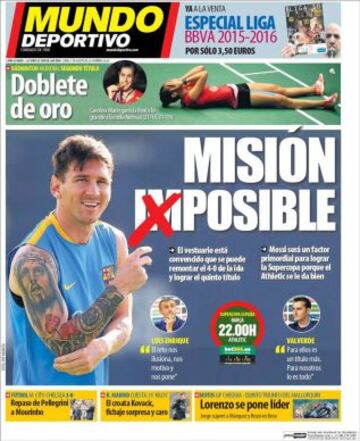 Portadas de la prensa deportiva