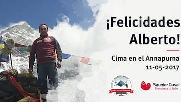 Alberto Zerain y Jonathan García alcanzaron la cima del Annapurna en la madrugada de este jueves.