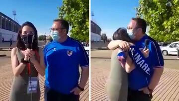 No es sólo fútbol: ¡una periodista entrevistó a su padre y lloraron juntos!