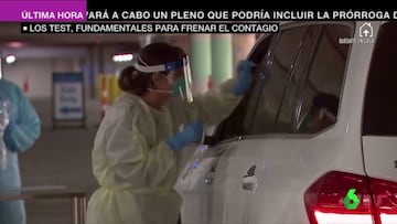 Los futuristas test del coronavirus sin bajar del coche