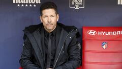 Simeone, en el banquillo del Atlético de Madrid-Real Madrid, desde ahora el técnico mejor pagado del mundo.