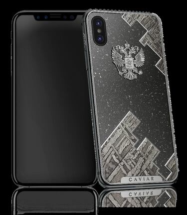 Un iPhone X ruso hecho de Titanio y piedra de meteorito, el móvil más exótico