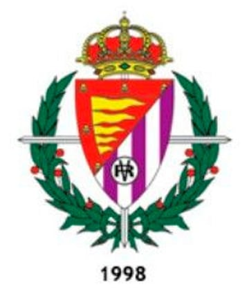 Escudo del Real Valladolid usado desde 1998 hasta la temporada 2021/22.
