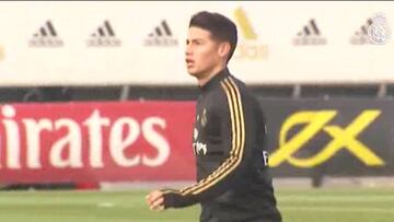 James Rodríguez entrena diferenciado y es duda para el Eibar