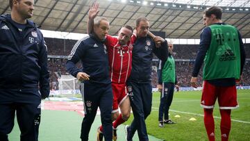 Ribery no será operado, pero estará fuera cerca de dos meses