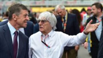 Bernie Ecclestone en el GP de Rusia.