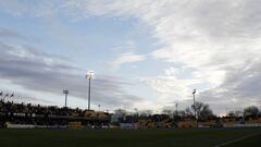 Imagen del Estadio de Santo Domingo antes de un partido del Alcorc&oacute;n.