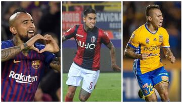 Vidal, Pulgar y Vargas viven grandes presentes en sus clubes.