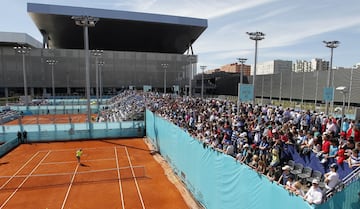 Vista de una de las canchas exteriores.